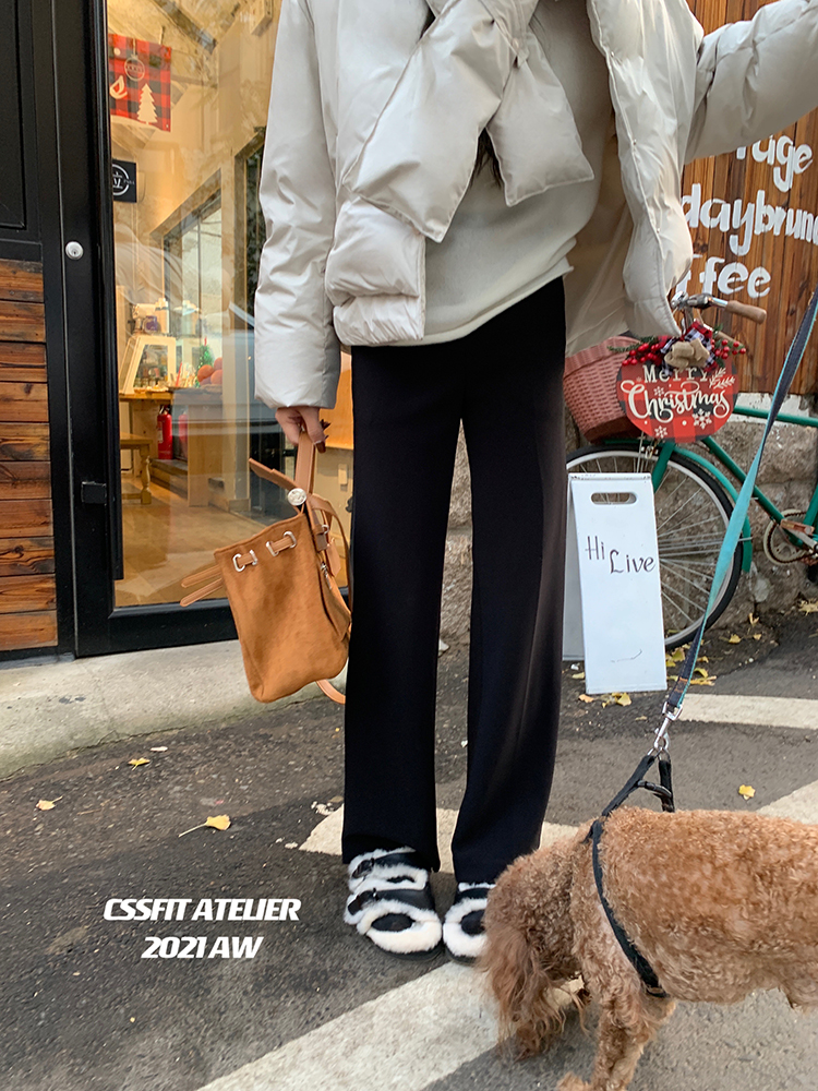 春季直筒西裤高腰春季直筒高腰