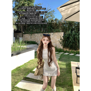 针织上衣短裙套装 珍珠盛宴 矜贵无袖 重工alai 迟伞伞25