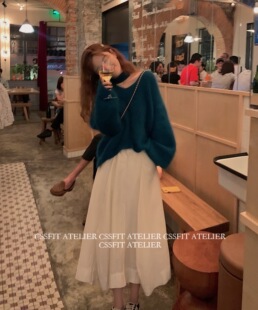 剪裁best 云端行走 不规则云朵潇洒半裙 迟伞伞