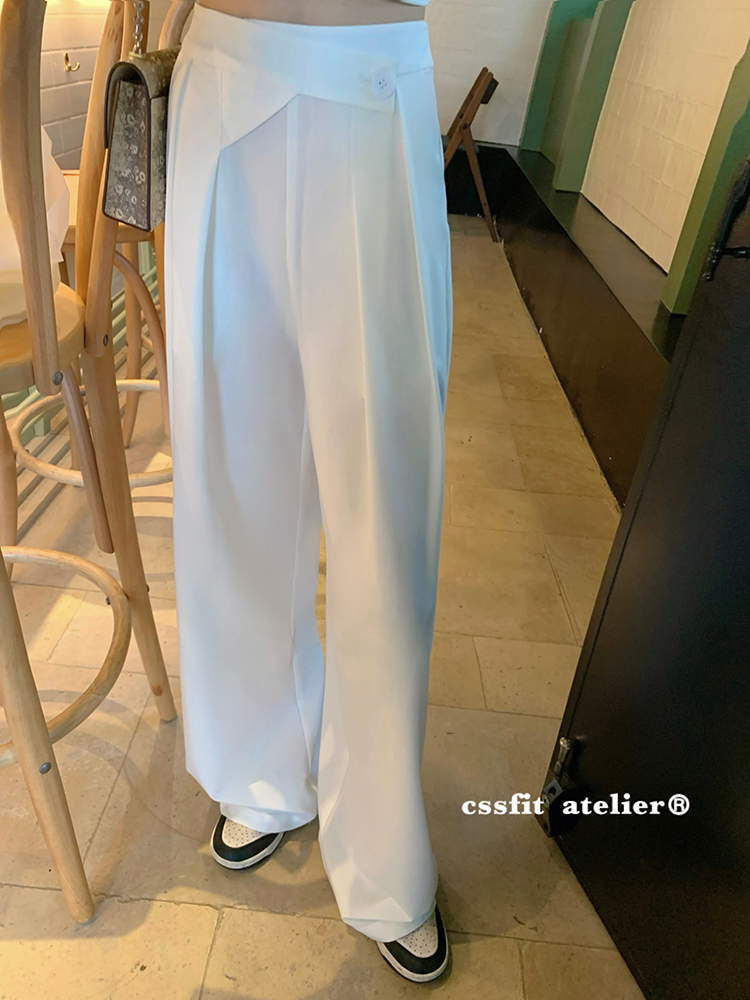 经典三色西裤慵懒通勤