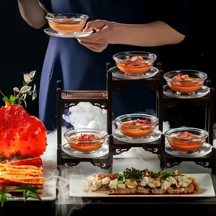 酒店帝王蟹三部曲餐具三吃松叶蟹创意盘子特色大龙虾专用盘帝皇蟹