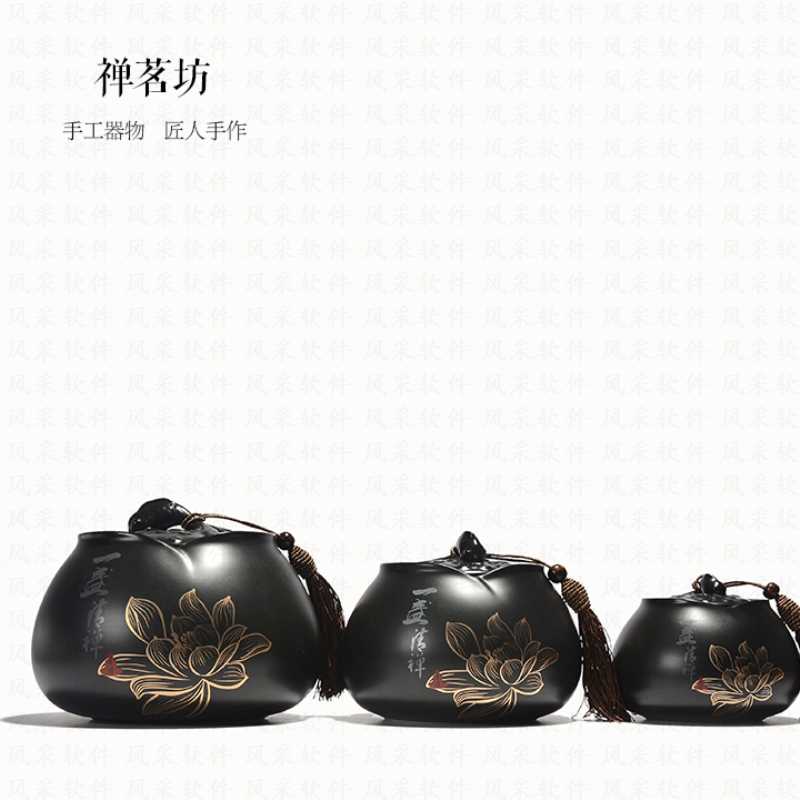 散茶普洱红茶储茶罐定窑流苏白色茶叶罐中号陶瓷密|msdalam kategori pinggan mangkuk, set teh, caddy teh - dari Buy2taobao.com untuk memberikan perkhidmatan ejen Taobao profesional membeli