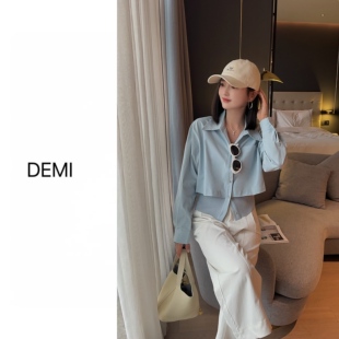 通勤拼接假两件独特漂亮小衫 MISS 新款 春季 上衣F1772 RUILI定制