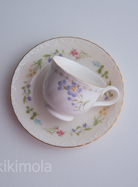 ⭐日本中古绝版则武noritake小清新复古碎花咖啡杯奶油素雅杯子