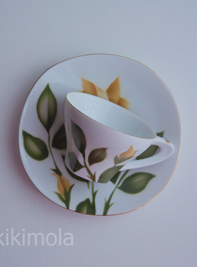 ⭐日本制orion小清新复古咖啡杯红茶杯下午茶杯花卉欧式