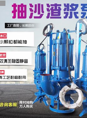 80ZJQ70-20/100ZJQ120-12潜水吸沙抽沙泵搅拌型吸沙泵大型渣浆泵