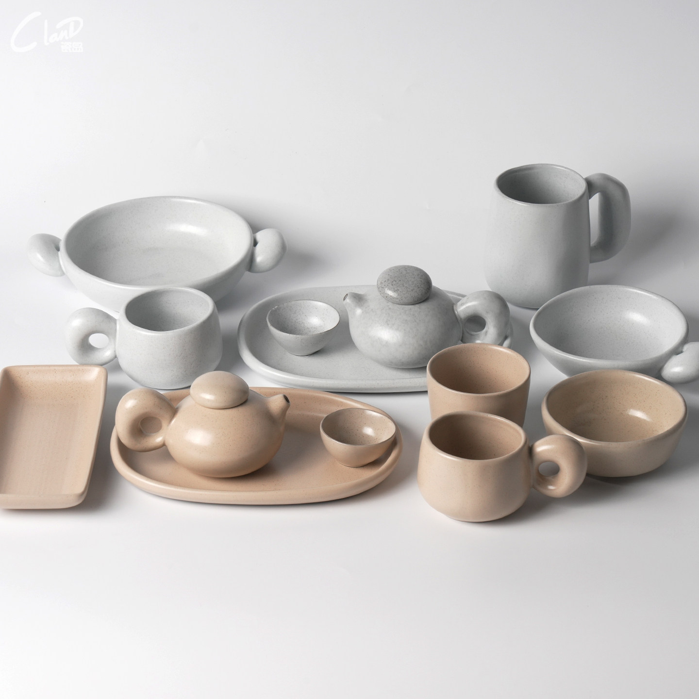 ins风陶瓷创意墩墩杯手柄马克杯甜品水果盘简约套装商用餐具碗盘,餐饮具,盘,淘宝优惠券,粉丝福利购,淘宝优惠卷