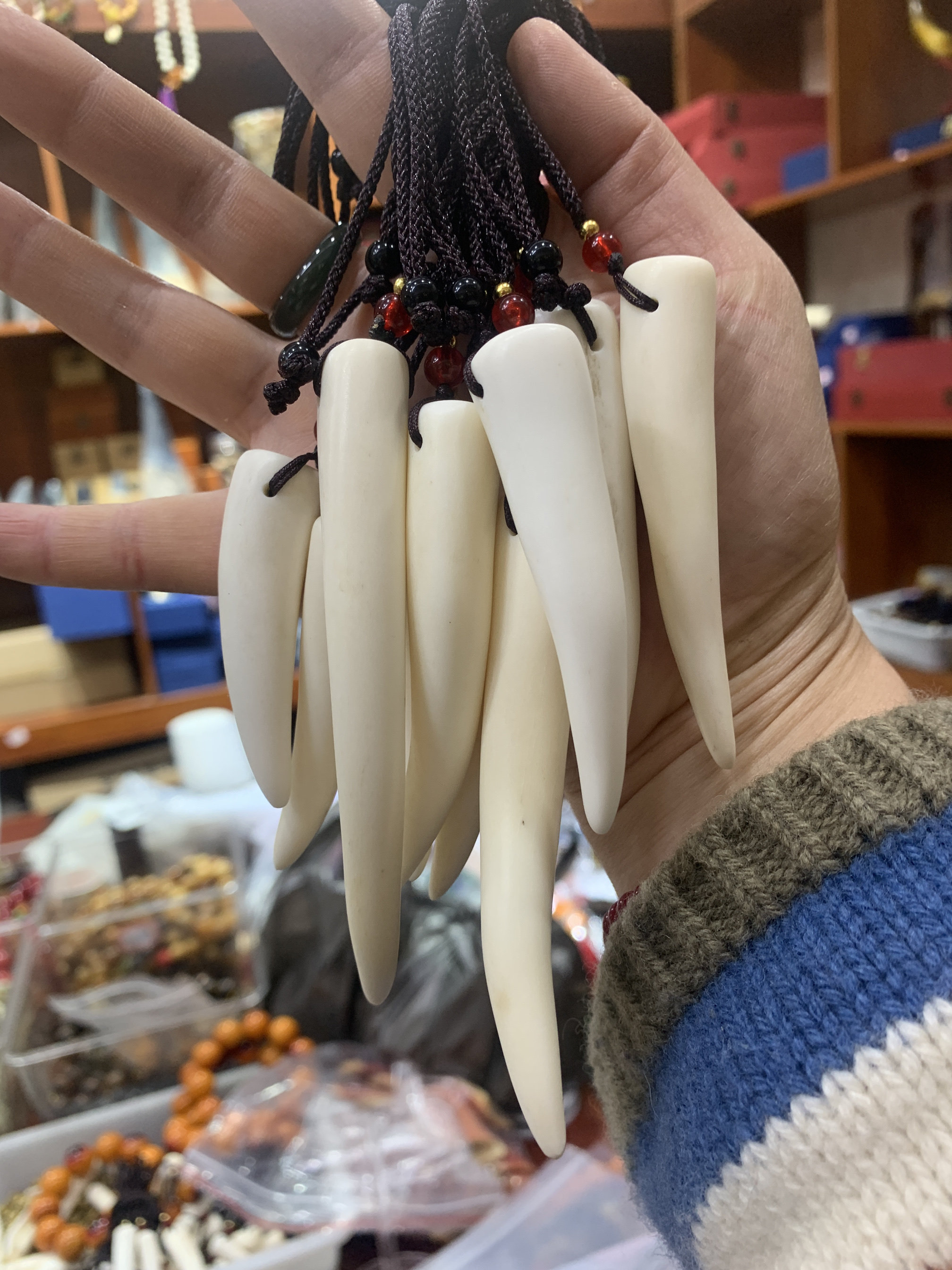 鹿角尖项链 芯料原料 制作 盘玩佩戴均可 包邮