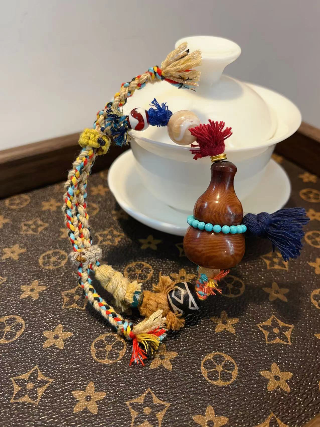 象牙果葫芦手绳 搭配玛瑙天珠，老鱼骨，虎牙天珠等