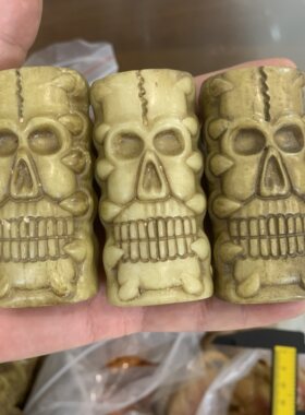 精品驼骨雕刻手把件配饰高端文玩把玩收藏品藏式配饰diy包挂件