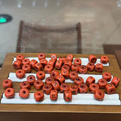 料器小骰子文玩diy配件手工编织项链手串佛珠手绳饰品隔珠