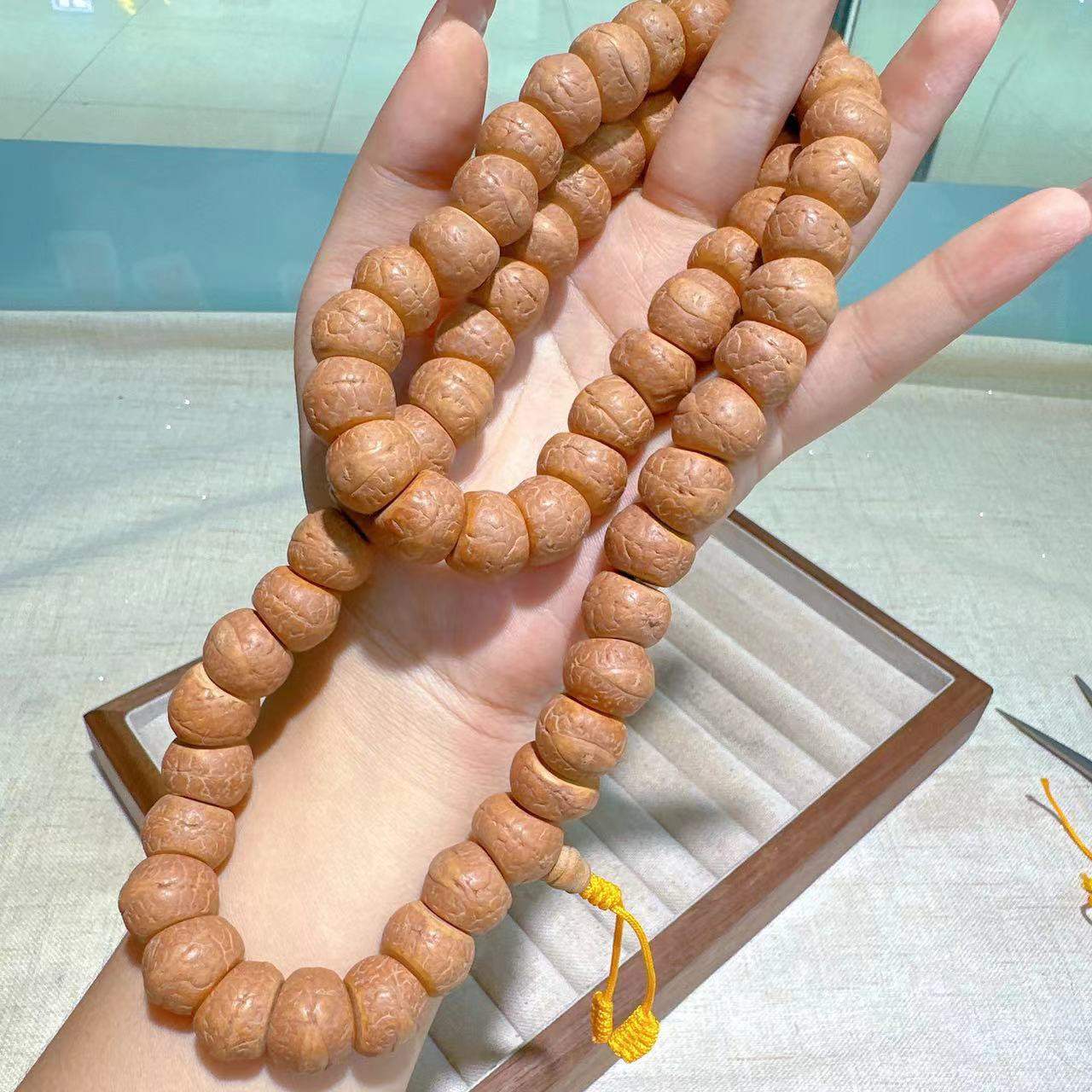 凤眼大肠厚切,可绕手三圈