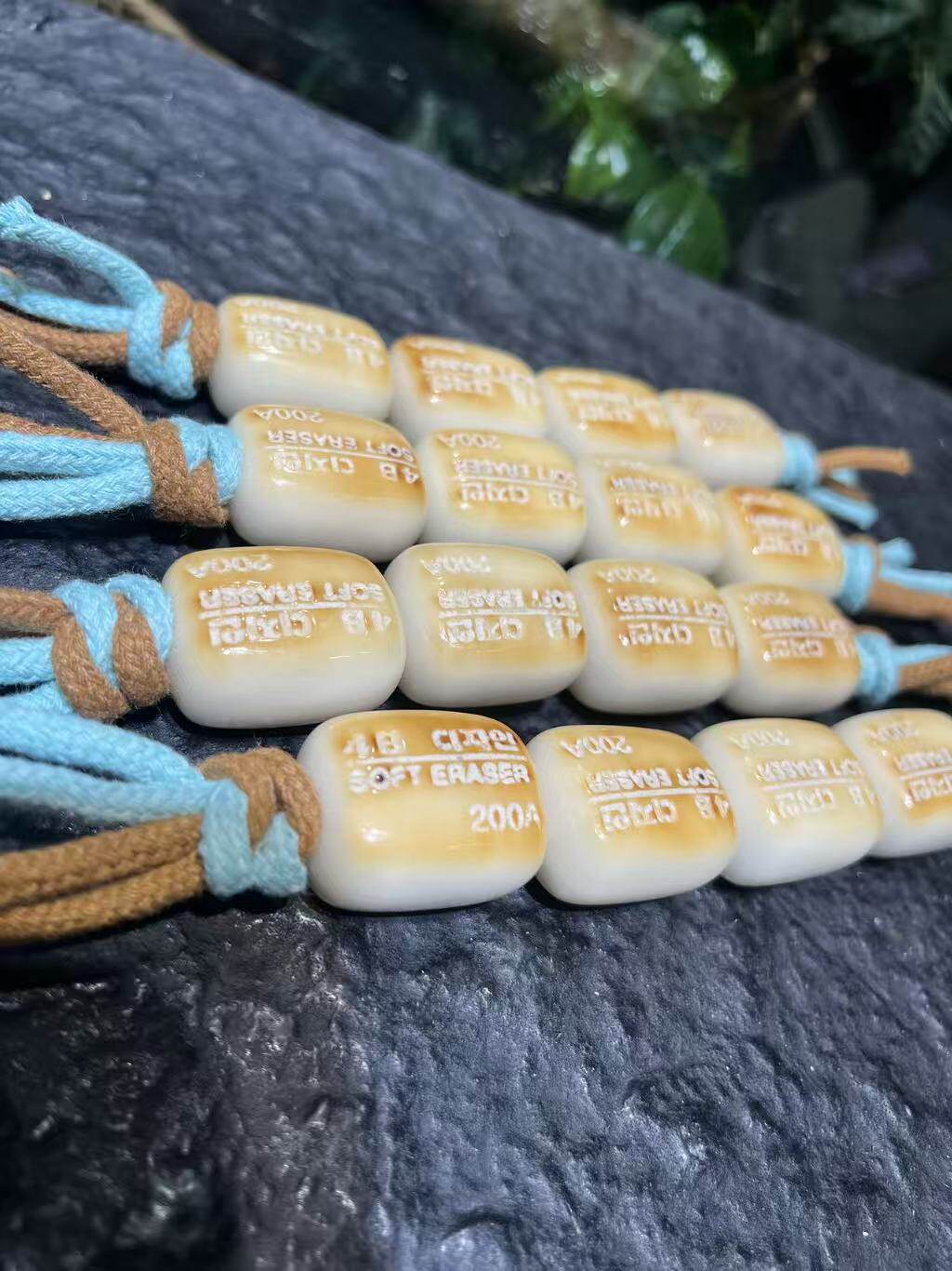 天然象牙果橡皮擦棒棒糖Diy文玩配件手工编织手绳手串手链配饰品