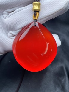 天然保真大青鱼石鱼惊石藏式文玩男女同款成品吊坠绳黑色