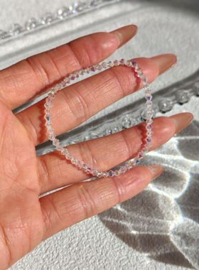 极细施华品质水晶手链简单气质轻奢叠戴百搭手串高级感女