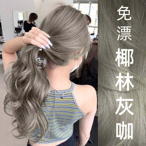 【2025流行色】椰林灰咖色染发剂