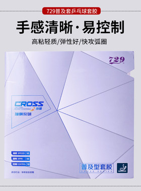 729乒乓球拍胶皮普及套初学训练