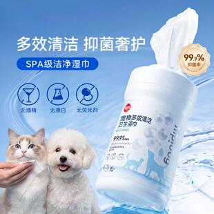 Pet wet wipes in barrels 宠物湿巾桶装
