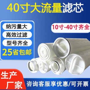 40寸大通量滤芯40寸大流量滤芯派克单圈双圈颇尔3M大流量折叠滤芯