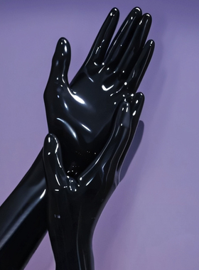 乳胶衣Latex长款乳胶手套一体成型超级贴合rubber进口天然乳胶