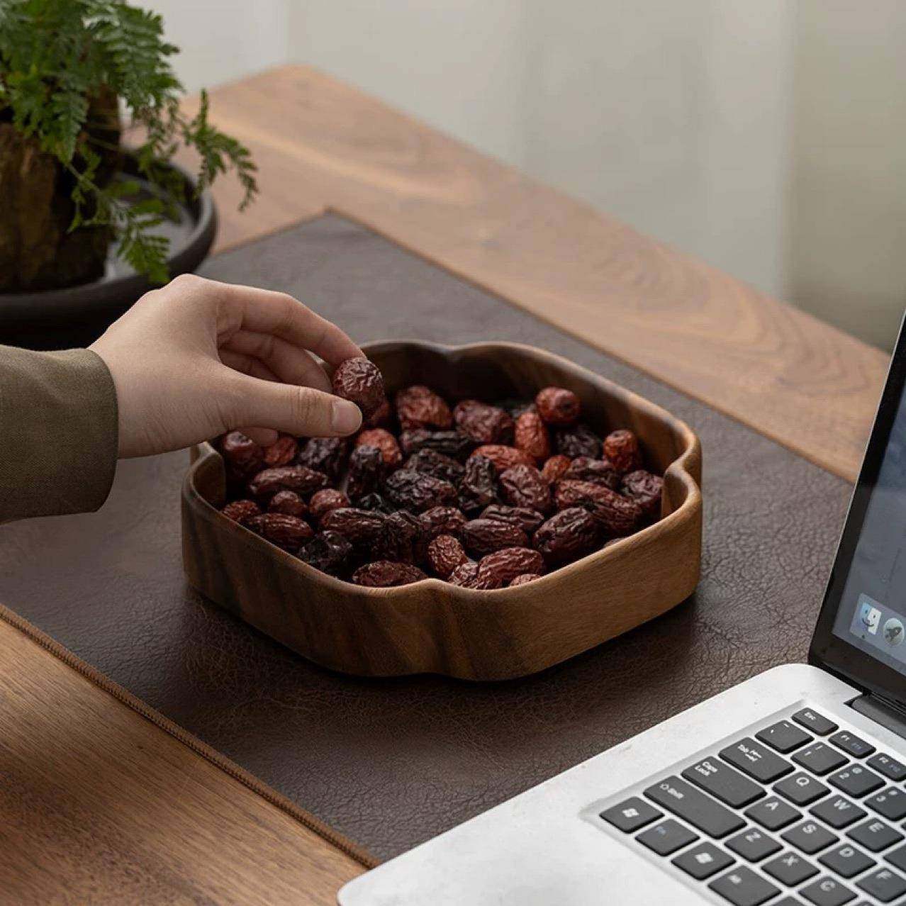 2026款日式形胡桃方托盘实木零食木盘子木茶点糖果碗圆水果盘干形,餐饮具,盘,淘宝优惠券,粉丝福利购,淘宝优惠卷