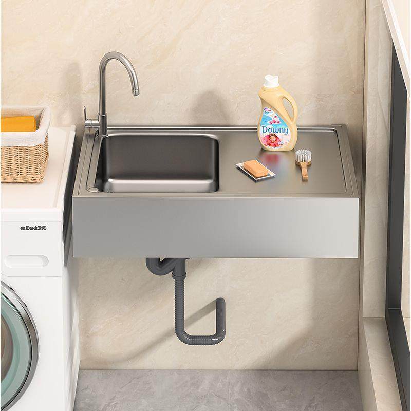 新款商用厨房洗菜上盆盆04不锈钢手挂墙3带支架洗碗池家用水槽大,家装主材,水槽单品,淘宝优惠券,粉丝福利购,淘宝优惠卷