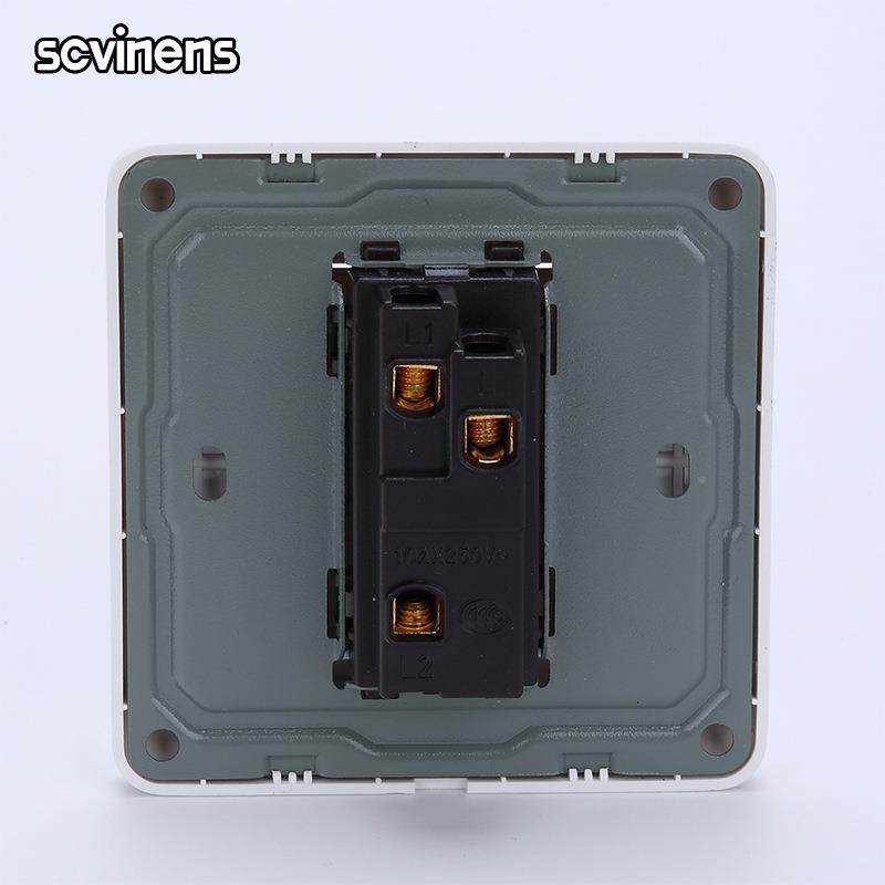 新款16钢架一开控开面板双关86型单开联墙壁插座双自锁式2026新品,电子/电工,单控开关,淘宝优惠券,粉丝福利购,淘宝优惠卷