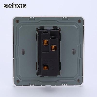 新款16钢架一开控开面板双关86型单开联墙壁插座双自锁式2026新品