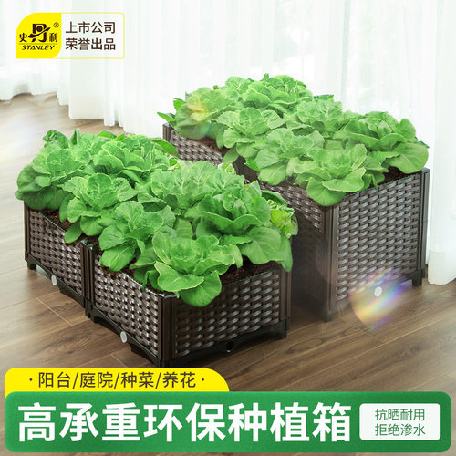 史丹利种菜箱花箱户外家庭阳台种菜盆种植箱楼顶