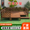 户外防腐实木地板碳化木花园露台休闲榻榻米临时移动舞台景观平台