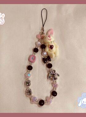 可爱卡通kt猫玉桂狗ins风甜酷辣妹链挂件ccd相机链条挂饰女款