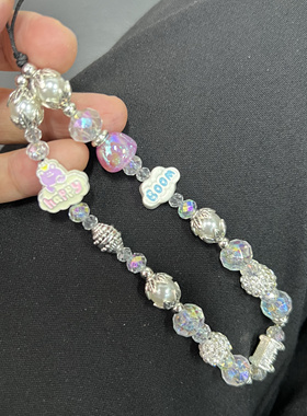 小熊原创小众星星串珠手机链ccd相机链挂绳挂件Y2K钥匙链可爱