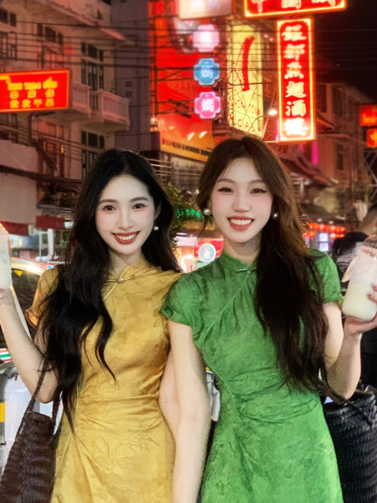 [재고] 이량 디자인 [화시비] 국가 스타일 신중국식 허리 노출 중국 스타일 칼라 개선 치파오 드레스