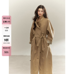 予秋 复古气质立领风衣女宽松高级感外套 现货7.8折 贰羊设计