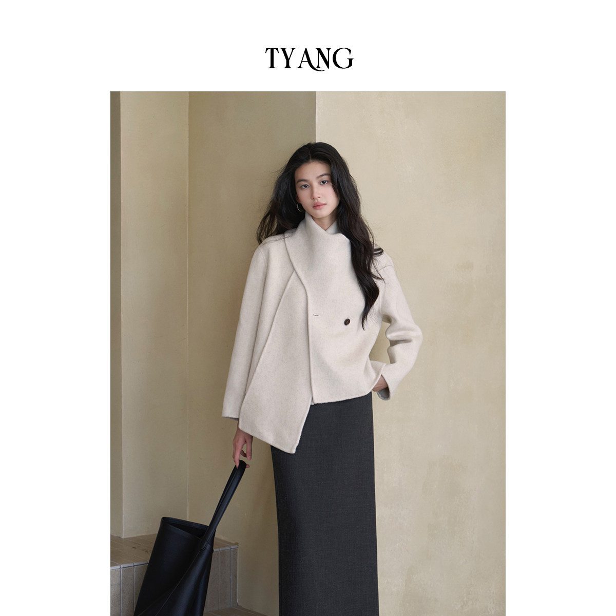 贰羊设计【瑾泽】设计感短款秋季高级复古气质保暖双面呢外套女,女装/女士精品,毛呢外套,淘宝优惠券,粉丝福利购,淘宝优惠卷