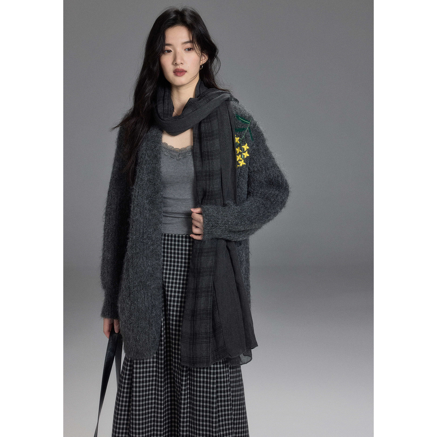 贰羊设计【紫阳】重工刺绣提花针织开衫女冬宽松慵懒加厚毛衣外套,女装/女士精品,毛衣,淘宝优惠券,粉丝福利购,淘宝优惠卷