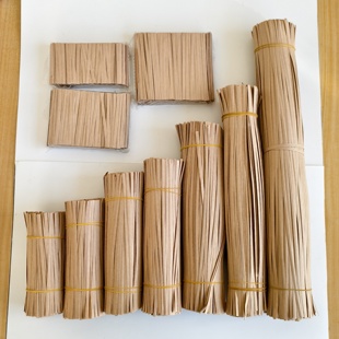 环保黑色牛皮纸铁丝金属扎丝扎带扎口线数据线电源线捆扎包装绑带