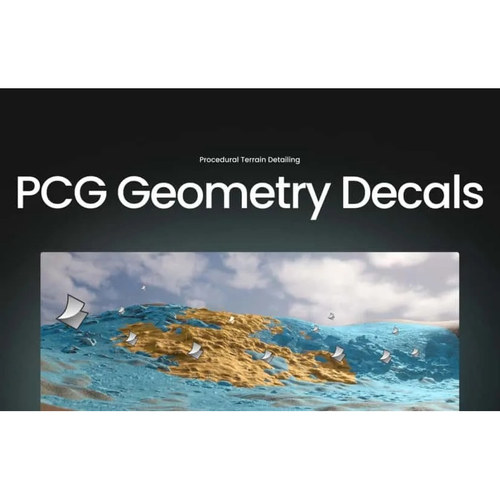 UE5 PCG几何贴花系统 程序化地形贴花蓝图 Unreal Engine资源