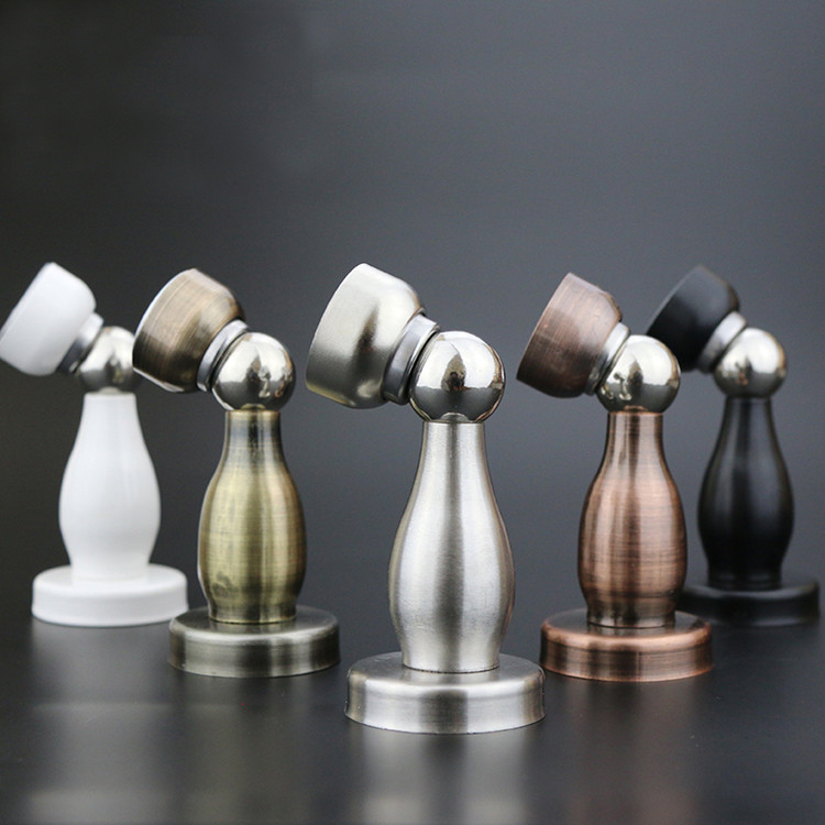 不锈钢隐形门吸打孔房间防撞墙地