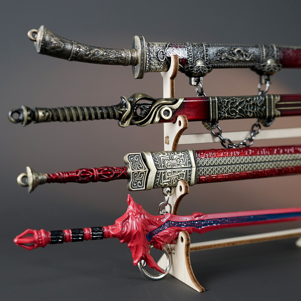 金属刀剑模型合金武器微型小号摆件办公室宿舍男生孩子玩具未开刃