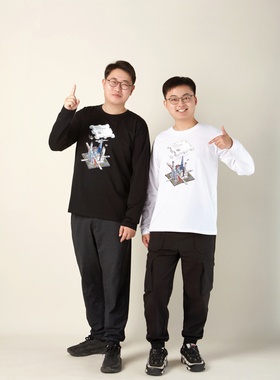 极客湾的店 长袖T恤Pro圆领纯棉长袖秋季CPU原创设计顺丰包邮