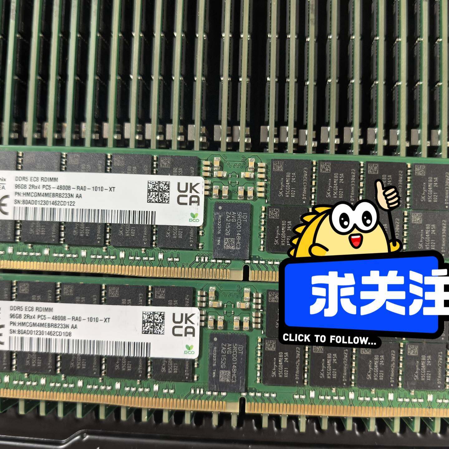 议价-SK 海力士 96G DDR5 2Rx4 4800 RDIM