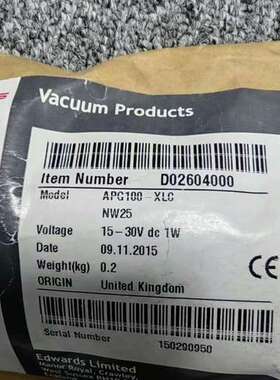 Edwards APG100-XLC NW25 D02604