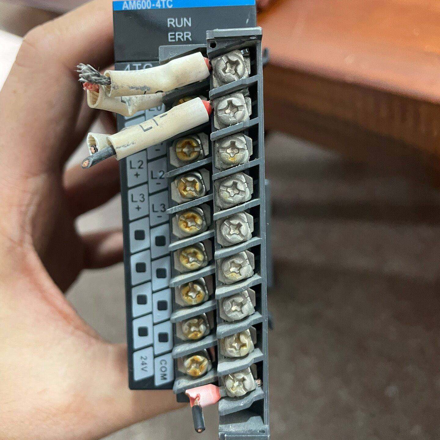 议价-汇川PLC扩展模块(温度模块）AM600-4TC 拆机