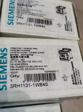 议价-原装西门子接触器式继电器3RH1131-1WB40，21-4-可维修