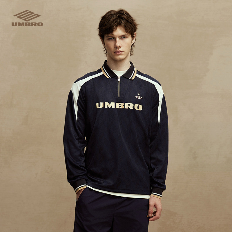 umbro茵宝百年金标复古卫衣半拉链足球风休闲长袖T恤polo衫男女款,运动服/休闲服装,运动POLO衫,淘宝优惠券,粉丝福利购,淘宝优惠卷