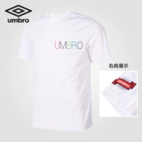 UMBRO Ô 2019 Mùa hè Mới Nam Đơn giản Mẫu chữ đơn giản Thể thao Áo thun ngắn tay UI192AP2553 - Áo phông thể thao áo ba lỗ gym