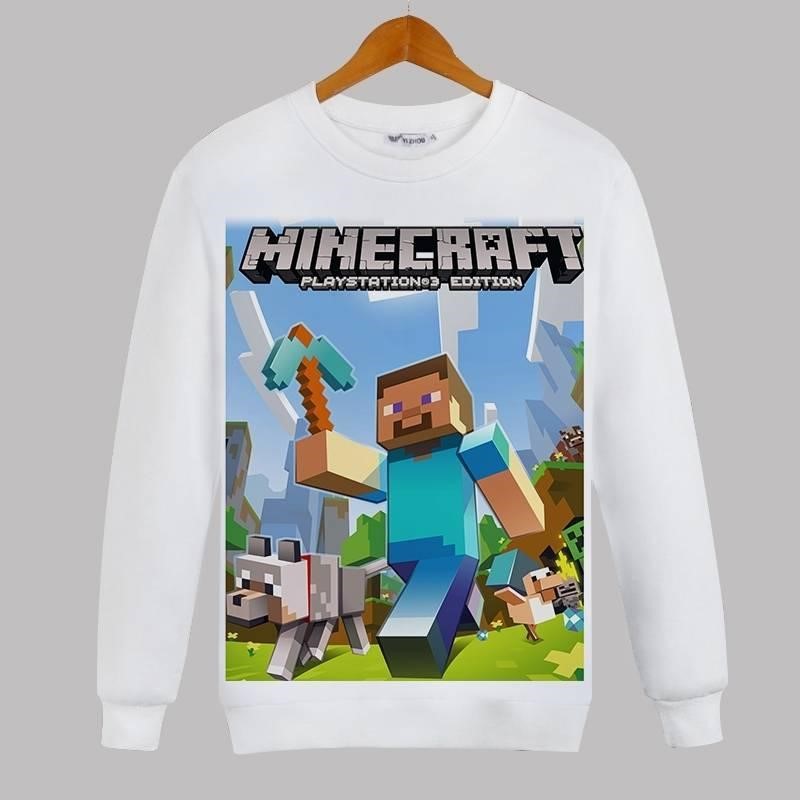 Teenagers Minecraft Sweater coat periphery spring and autumn T-shirts Boy student world Socket comicin the Men's clothing, Sweater  category - from Buy2taobao.com to provide professional Taobao agent buy service