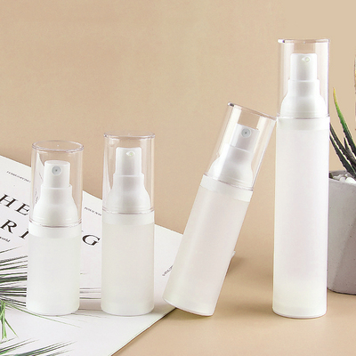 厂家现货20ml 30ml 50ml磨砂台式真空瓶 PP乳液瓶喷雾按压瓶