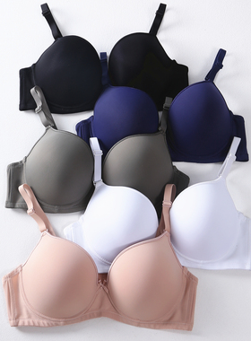 出口日本光面无痕白色250斤大码EF杯内衣 聚拢上托调整胖MM薄文胸